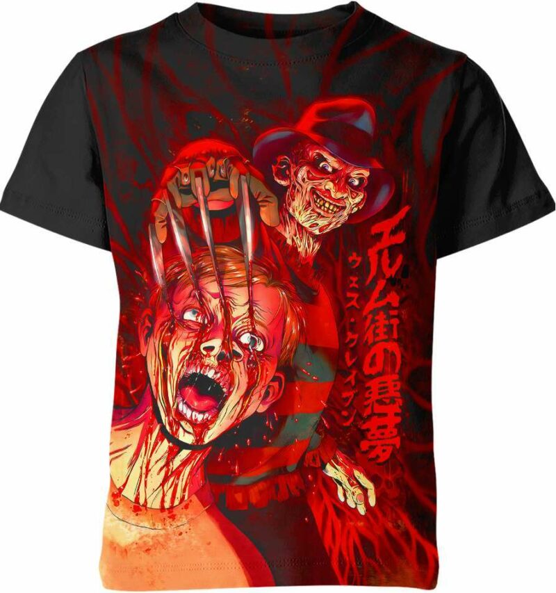 Bloody Dead - Freddy Krueger all over print T-shirt