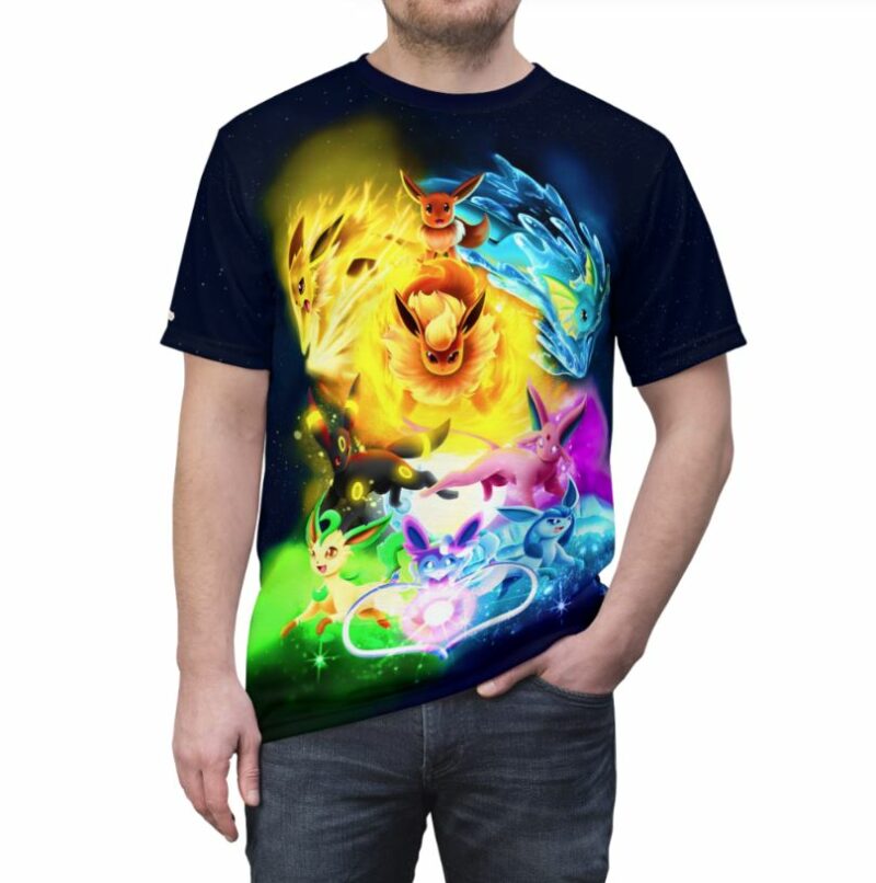 Pokemon Eeveelutions - Eevee all over print T-shirt