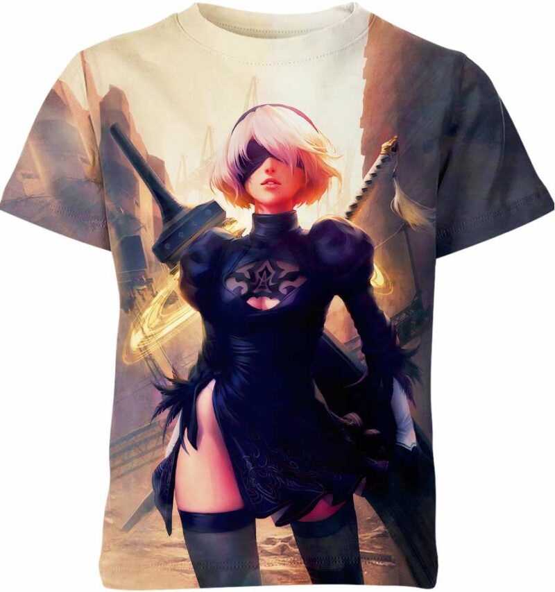 2B from Nier Automata Shirt