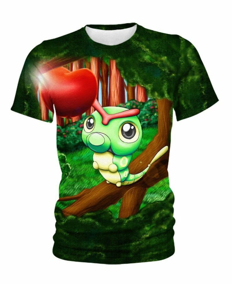 Caterpie From Pokemon Shirt