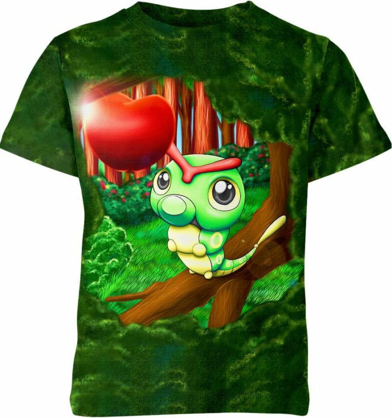 Caterpie From Pokemon Shirt