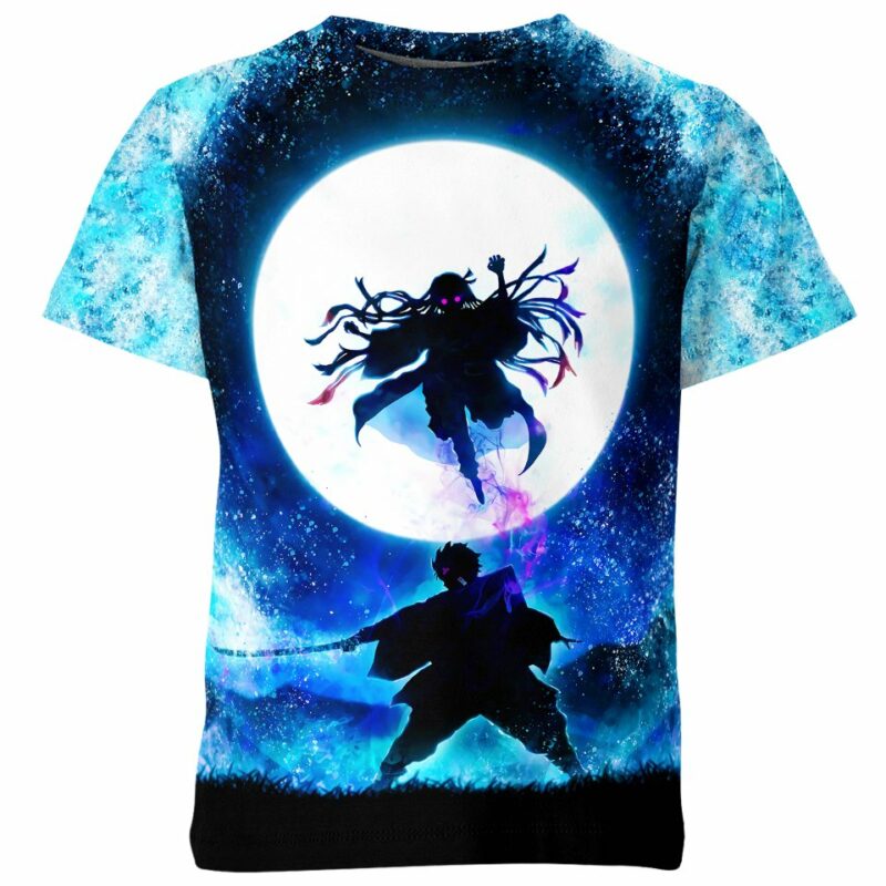 Under The Moonlight Demon Slayer all over print T-shirt