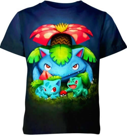 Bulbasaur Ivysaur Venusaur from Pokemon Shirt