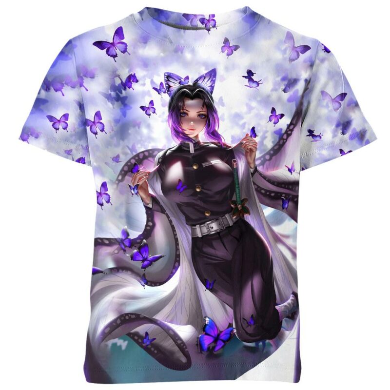 Shinobu Kochou from Demon Slayer all over print T-shirt