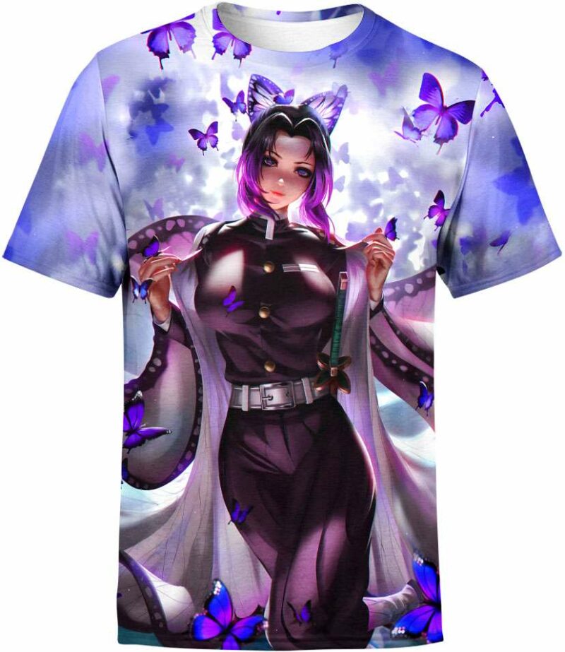 Shinobu Kochou from Demon Slayer all over print T-shirt