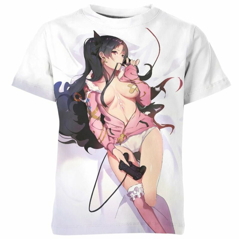 Shameless Girl Ahegao all over print T-shirt