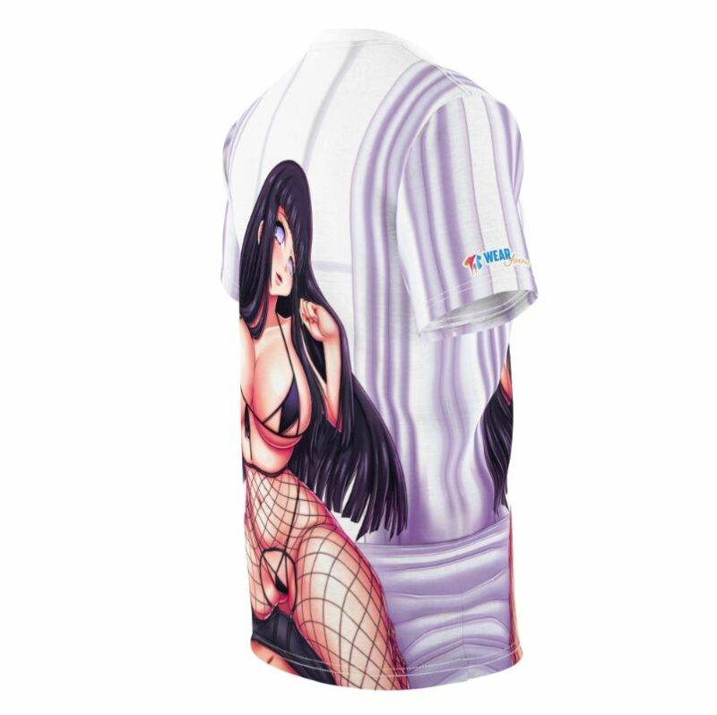 Holy Curves Hinata Ahegao all over print T-shirt