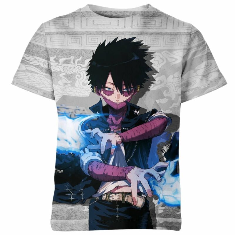 Blue Flame Dabi all over print T-shirt