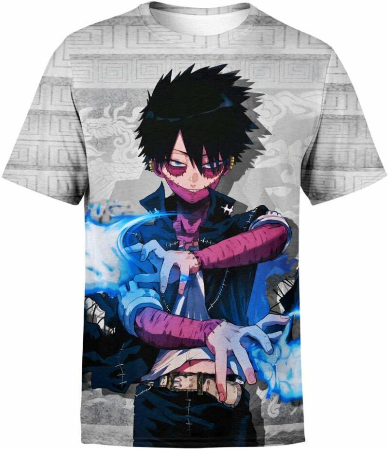 Blue Flame Dabi all over print T-shirt