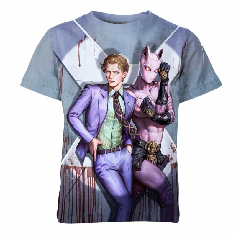 Yoshikage Kira And Killer Queen From Jojo'S Bizarre Adventure Shirt