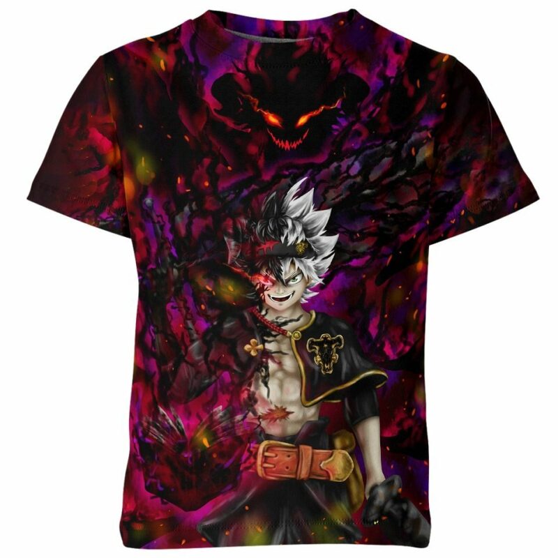 Asta Demon Mode Black Clover all over print T-shirt