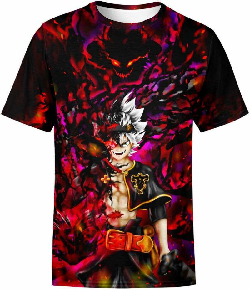 Asta Demon Mode Black Clover all over print T-shirt