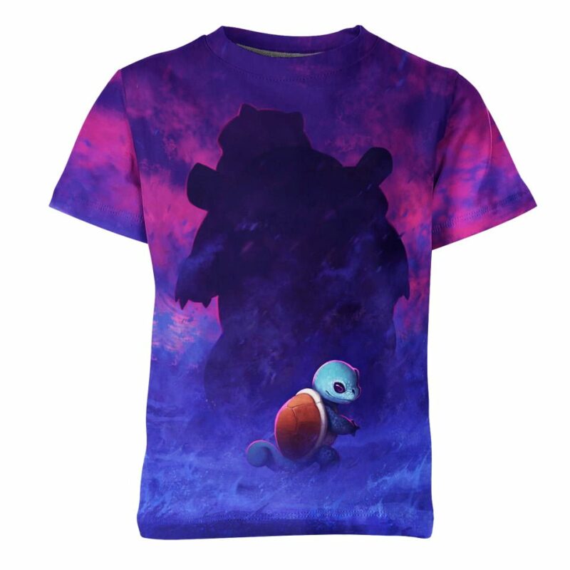 Squirtle Blastoise From Pokemon Shirt