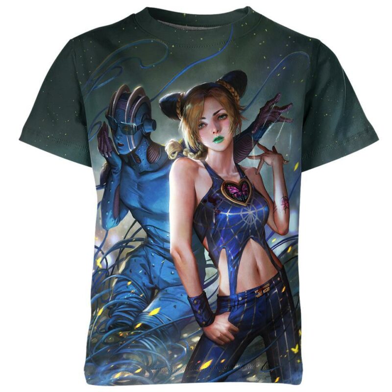 Jolyne Cujoh - Jojos all over print T-shirt