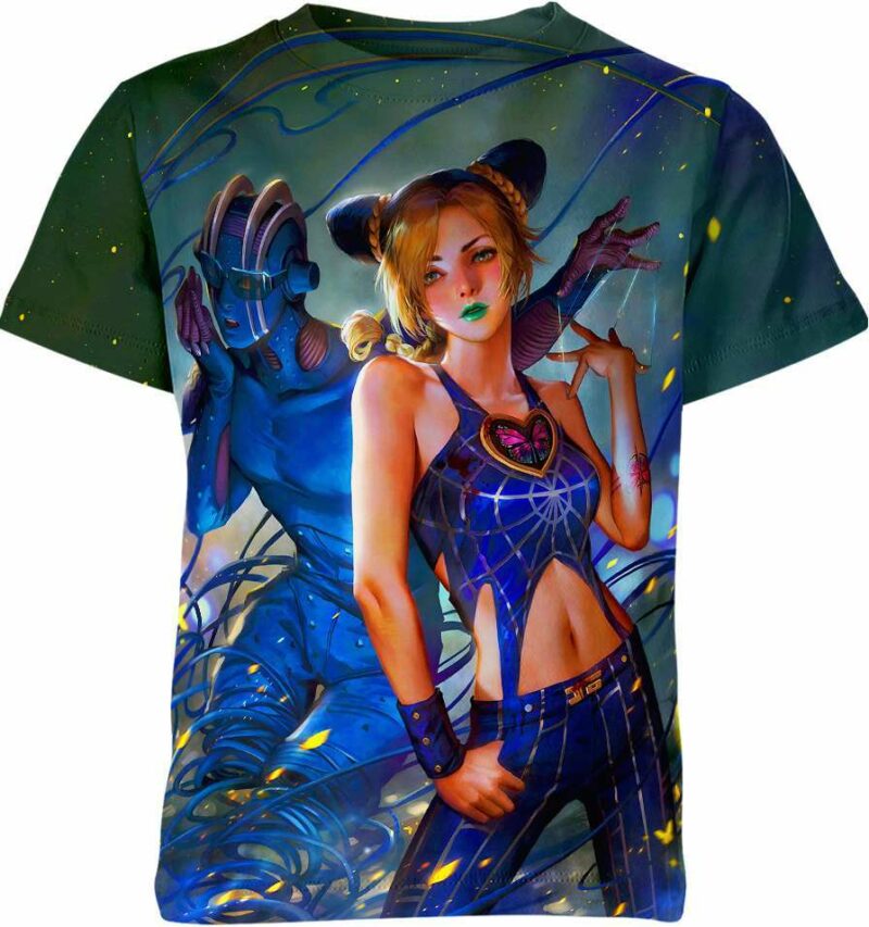 Jolyne Cujoh - Jojos all over print T-shirt