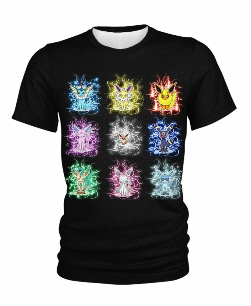 Eevee Evolutions From Pokemon Shirt