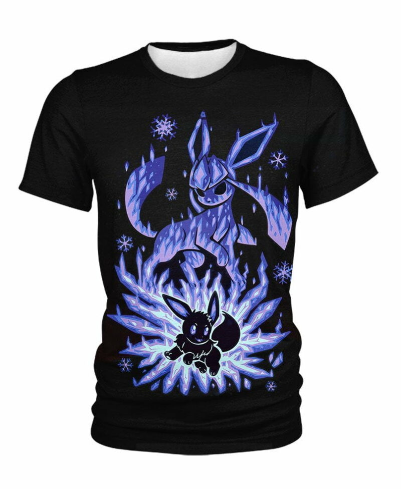 Glaceon And Eevee From Pokemon Shirt