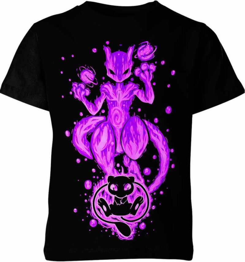 Mew And Mewtwo From Pokemon Shirt