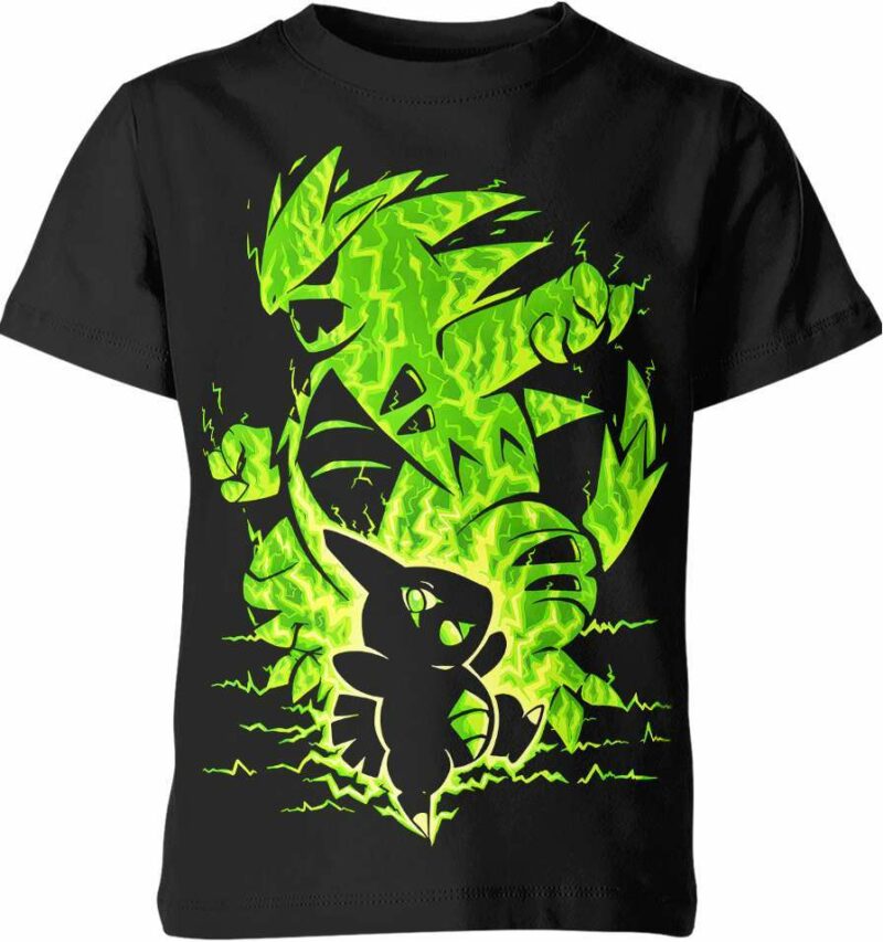 Tyranitar And Larvitar From Pokemon Shirt