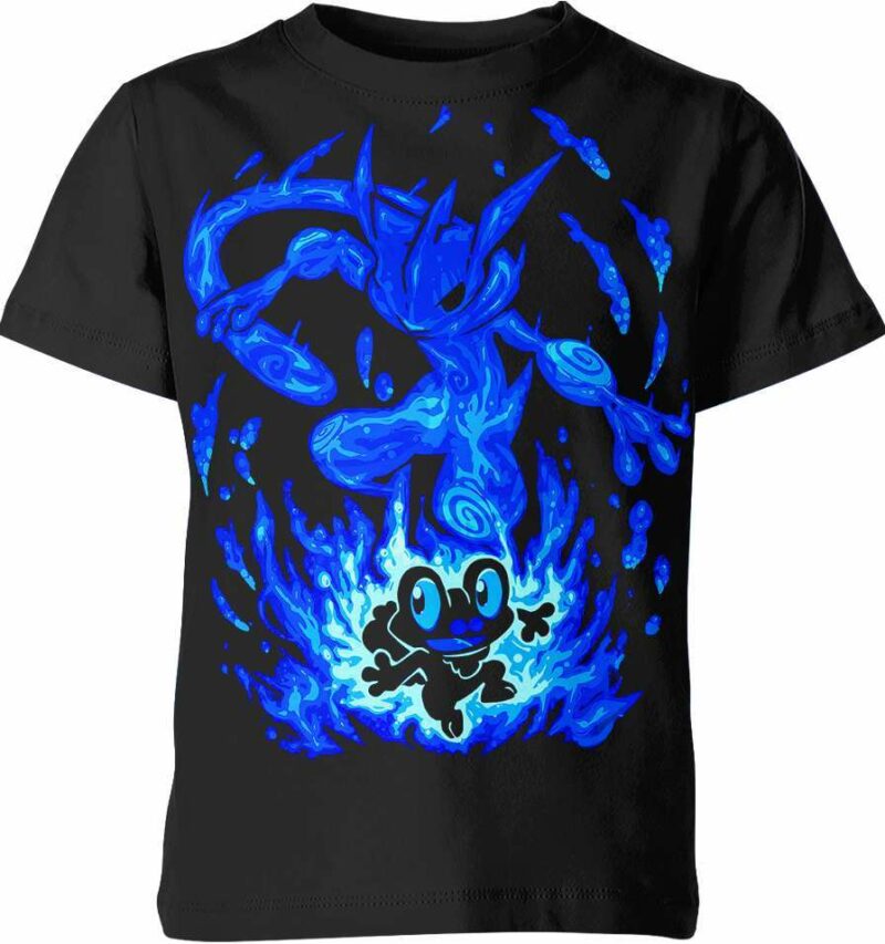 Froakie And Greninja From Pokemon Shirt