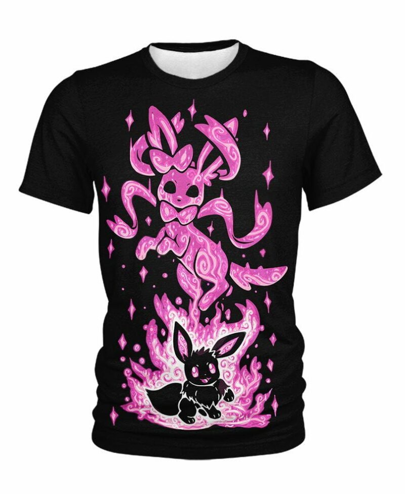 Sylveon And Eevee From Pokemon Shirt