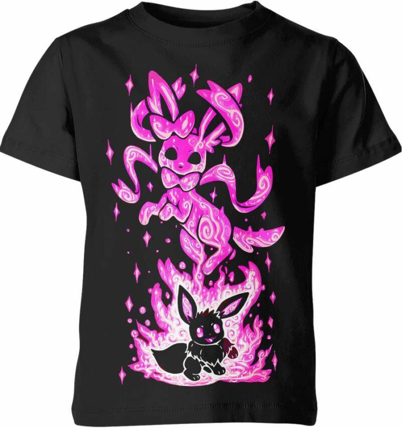 Sylveon And Eevee From Pokemon Shirt