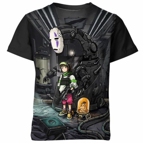 No Face Chihiro Ogino In Spirited Away From Studio Ghibli Shirt