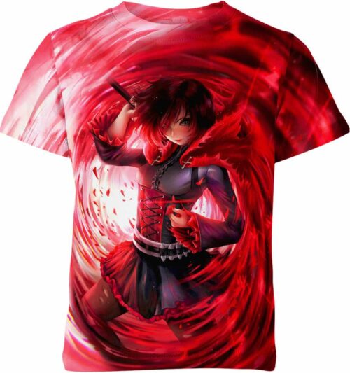 Ruby Rose Rwby Anime all over print T-shirt