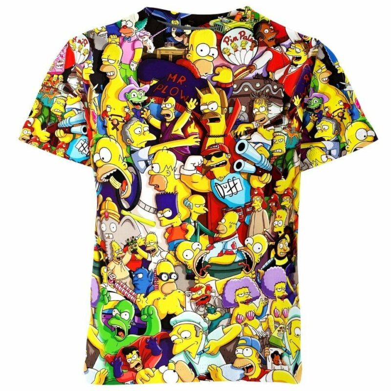 Family Simpsons all over print T-shirt