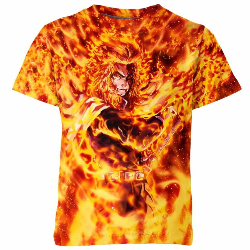 Demon Slayer Kyojuro Rengoku all over print T-shirt