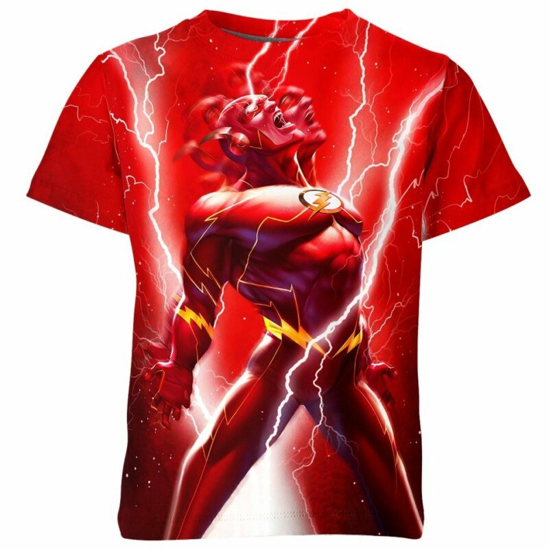 Lightning Hero - Flash all over print T-shirt