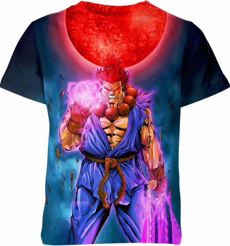 Akuma Powers - Street Fighter all over print T-shirt