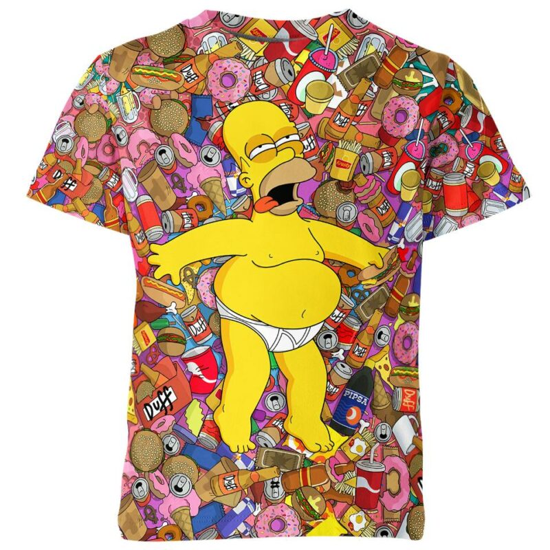 Homer Jay Simpsons all over print T-shirt