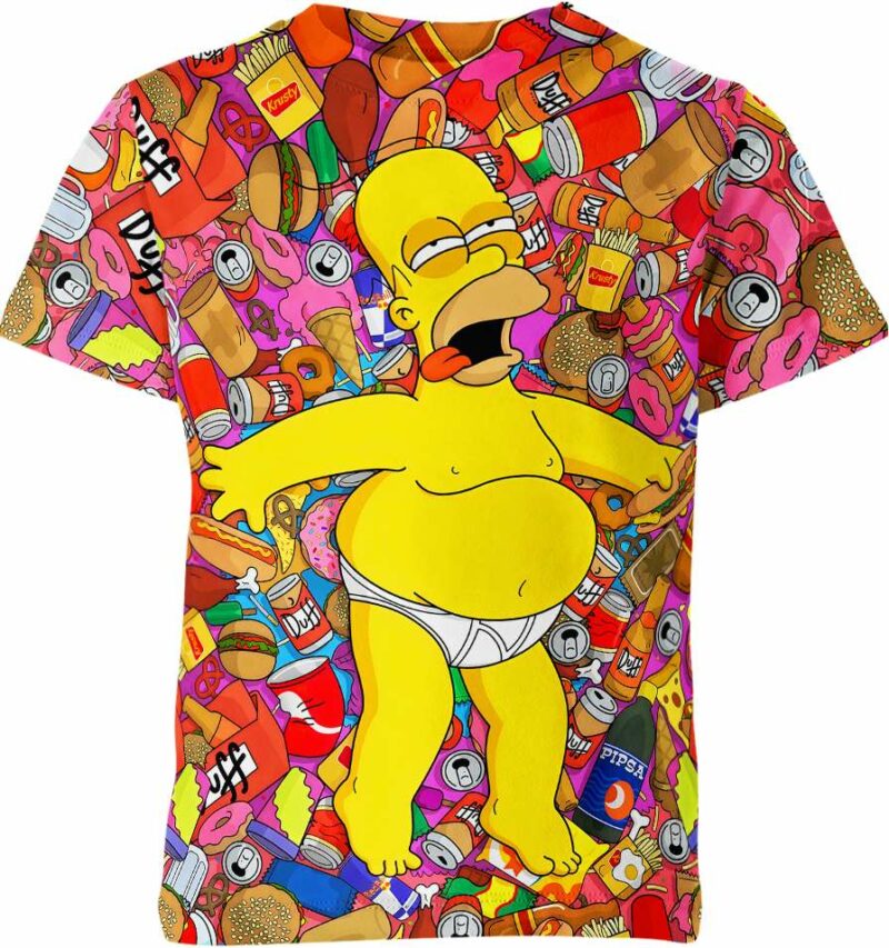 Homer Jay Simpsons all over print T-shirt