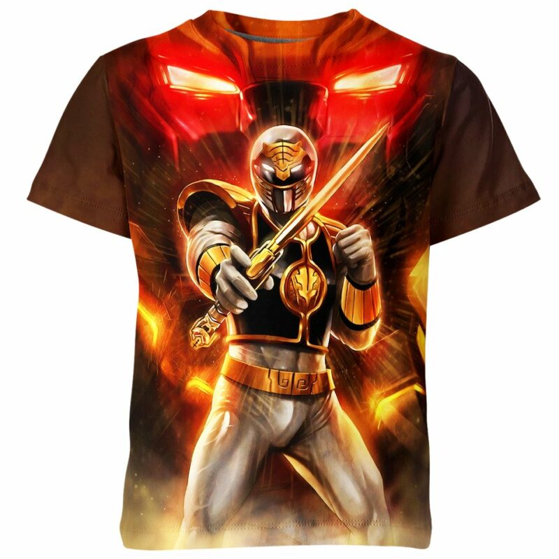 White Ranger Power Rangers all over print T-shirt