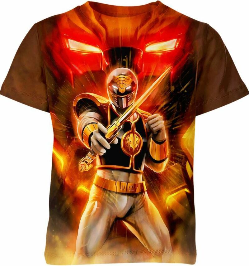 White Ranger Power Rangers all over print T-shirt