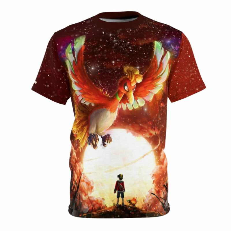 Ho-Oh Pokemon all over print T-shirt