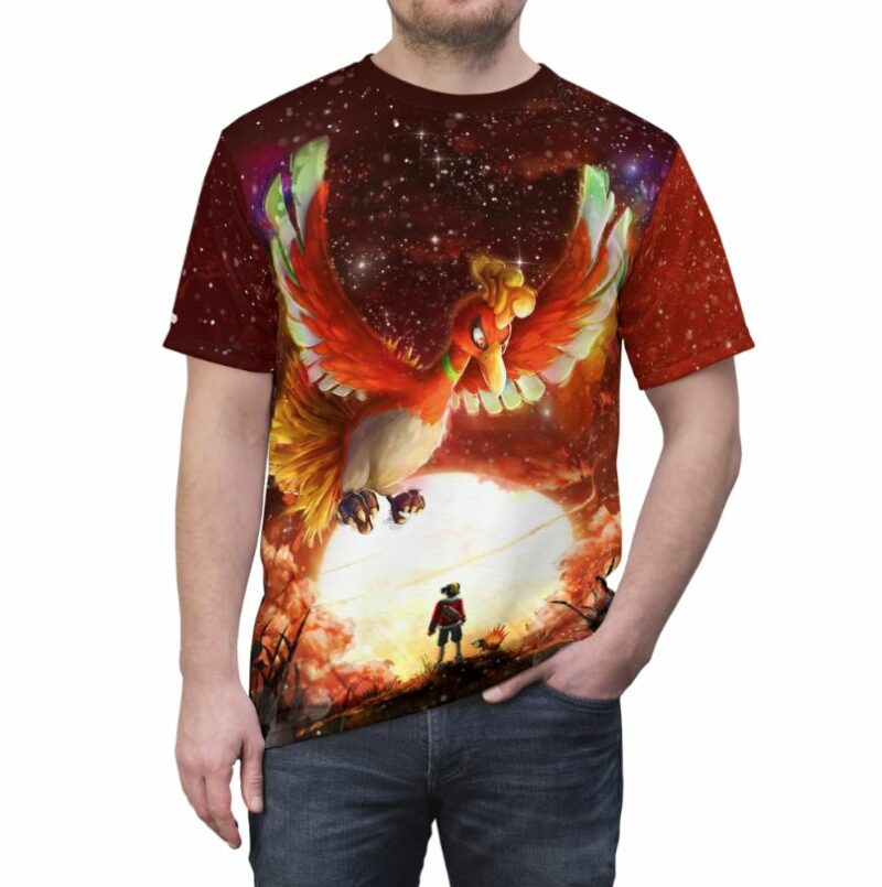 Ho-Oh Pokemon all over print T-shirt