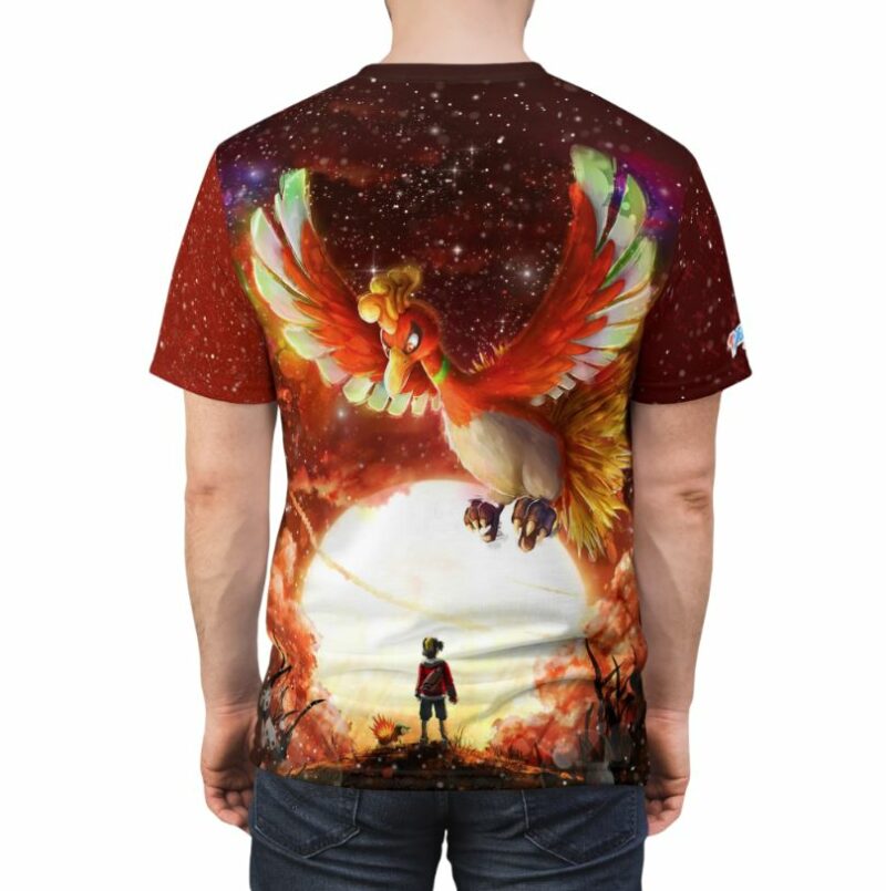 Ho-Oh Pokemon all over print T-shirt