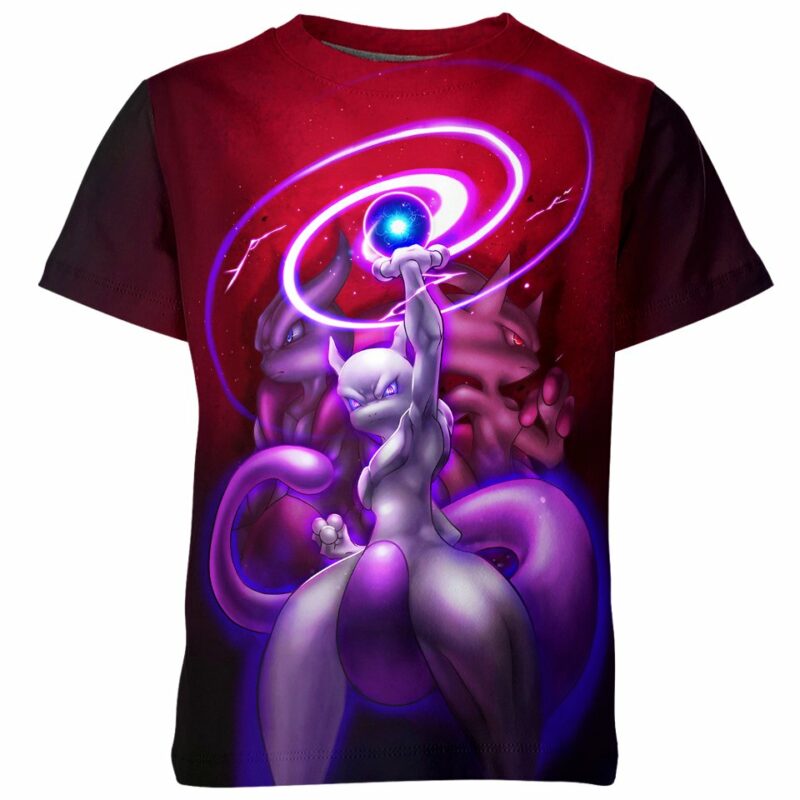 Most Powerful Mewtwo - Pokemon all over print T-shirt