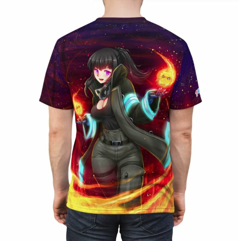 Maki Oze Fire Officer - Fire Force All over print T-shirt