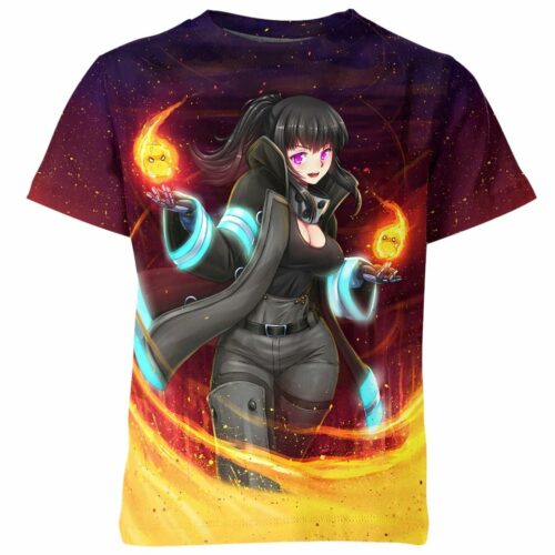 Maki Oze Fire Officer - Fire Force All over print T-shirt