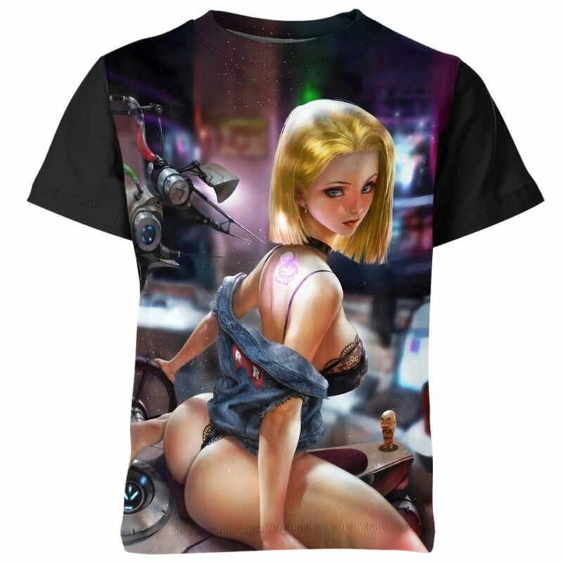 Android 18 Ahegao Hentai From Dragon Ball Z Shirt