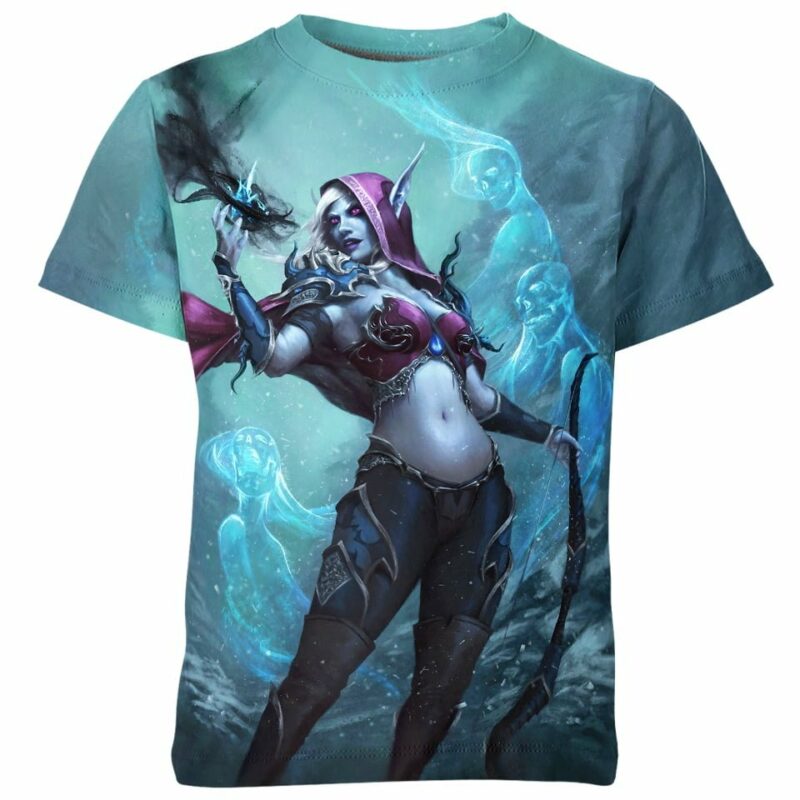 Sylvanas Windrunner WoW Game all over print T-shirt