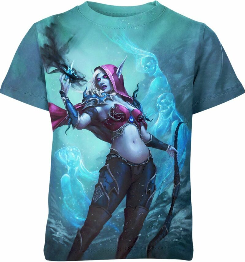 Sylvanas Windrunner WoW Game all over print T-shirt