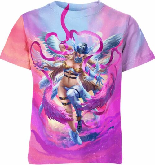 Angewomon Digimon Adventure Anime all over print T-shirt