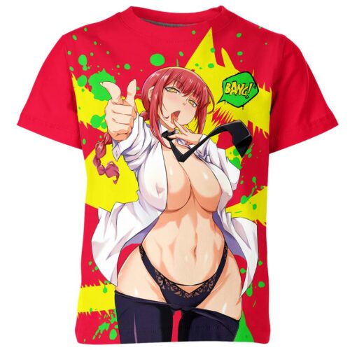 Makima Chainsaw Man Ahegao all over print T-shirt