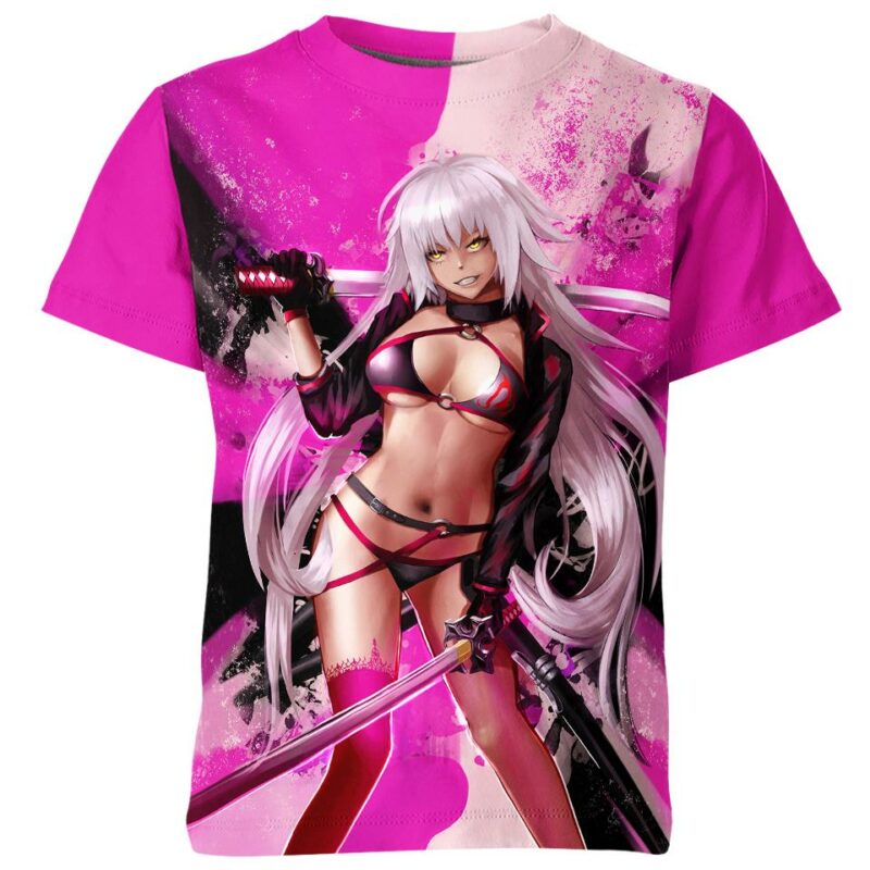 Jeanne D'Arc Saber From Fate Stay Night Sexy Anime Girl Shirt