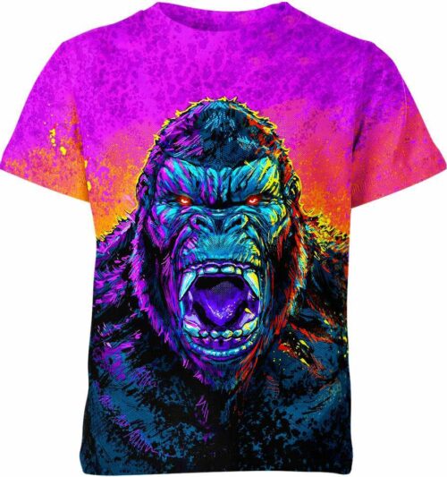 King Kong Colourful - Godzilla all over print T-shirt