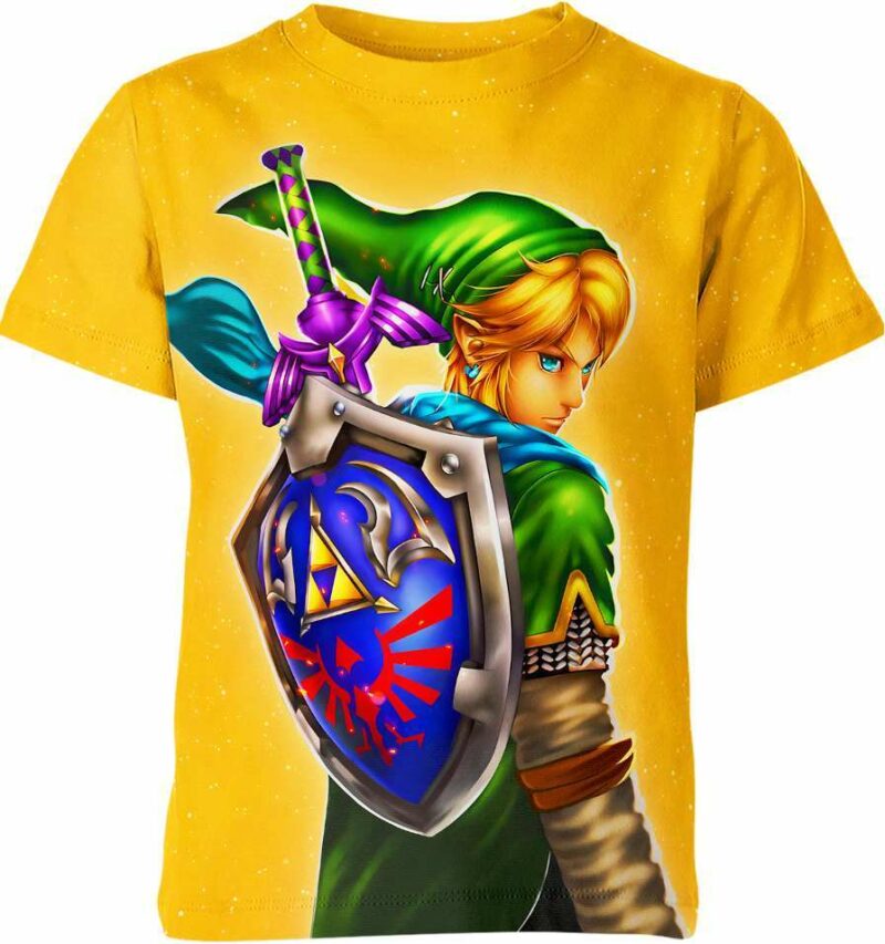 Link in The Legend of Zelda all over print T-shirt